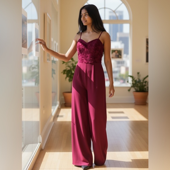 XhilarationĀ WideāLegāJumpsuit - Picture 1 of 9